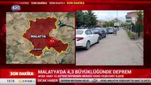 Malatya'da 4.3 büyüklüğünde deprem