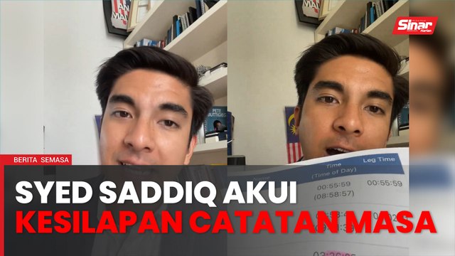 Syed Saddiq tidak habis larian, akui ada kesilapan catatan masa