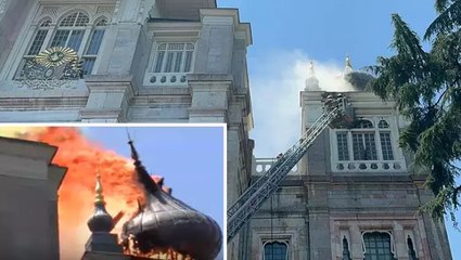 Üsküdar’da Sağlık Bilimleri Üniversitesi’nde yangın: Kubbe çöktü