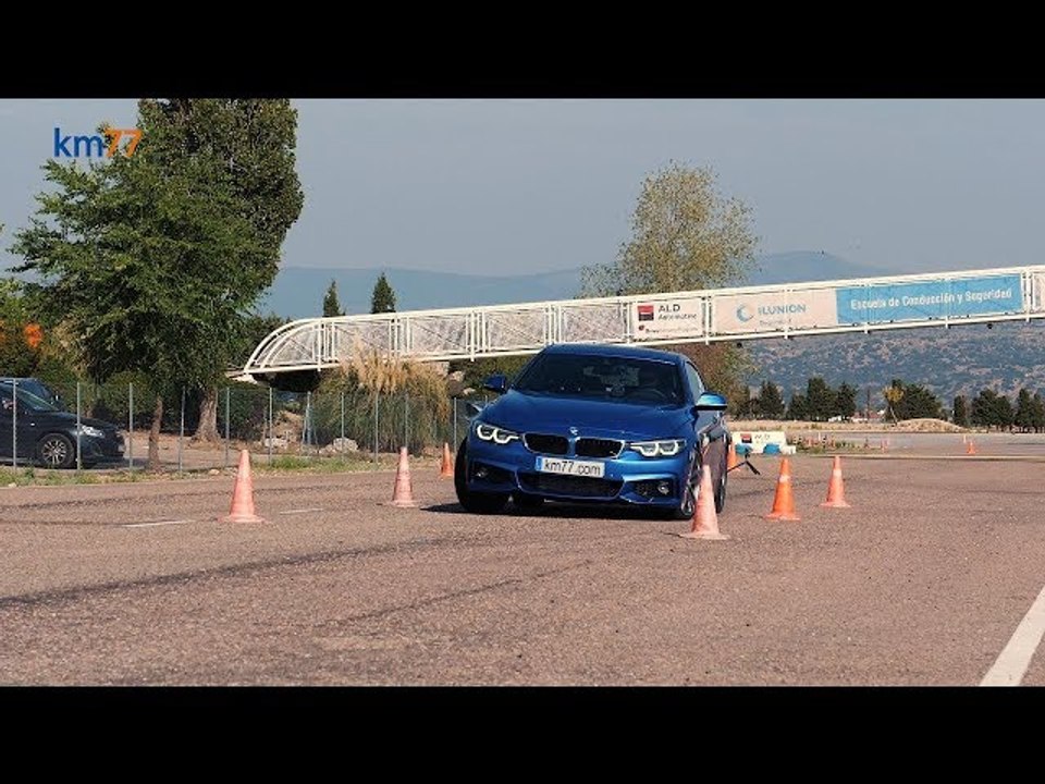 BMW Serie 4 Gran Coupé 2017 - Maniobra de esquiva (moose test) y eslalon | km77.com