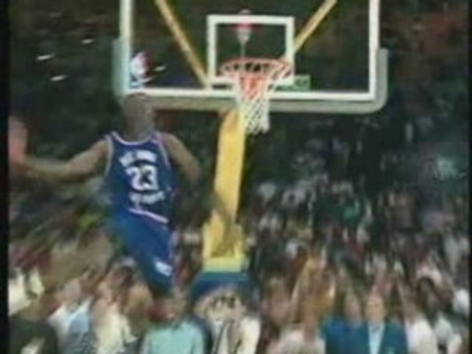Michael Jordan Rare dunk from Magic Johnson Charity Game