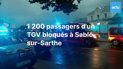 1 200 passagers d'un TGV bloqués à Sablé-sur-Sarthe
