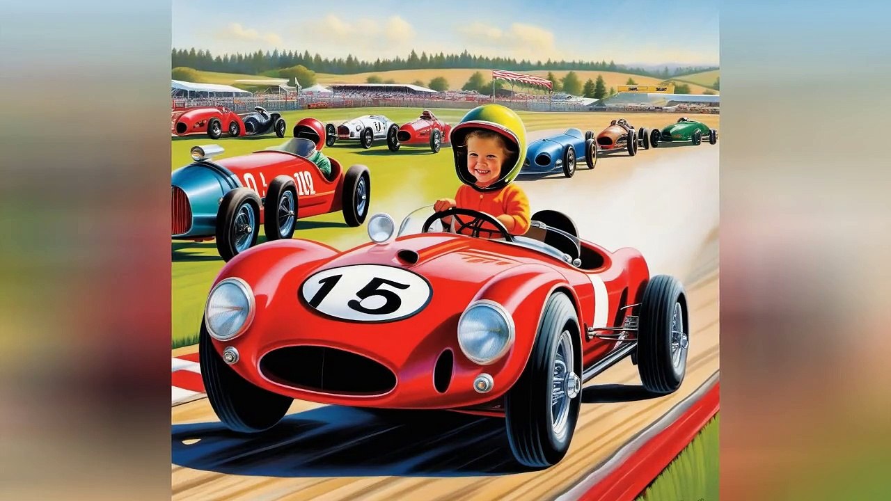 a young girl who loves race cars | kids viral video | kids story cartoon