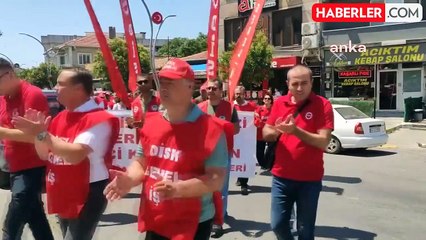 DİSK Genel-İş Sendikası İpsala Belediyesi'ndeki İşçi Çıkarmalarını Protesto Etti