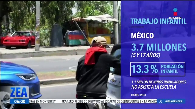 En México 3.7 millones de menores de entre 5 y 17 años trabajan