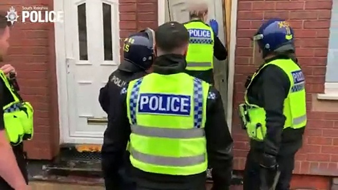 Watch: Police raid four Doncaster cannabis factories in dramatic swoop
