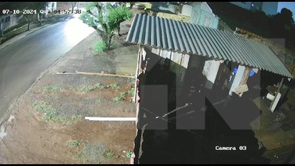 Furto em obra de Cascavel é flagrado por câmeras de segurança
