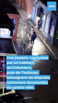 Près de Toulouse, un riverain filme de violentes altercations