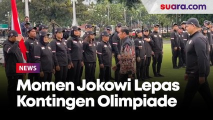 Lepas Kontingen Olimpiade Paris, Jokowi ke Atlet: Rakyat Ingin Bendera Merah Putih Berkibar di Arena