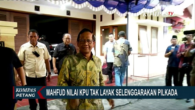 Pemberhentian Tidak Hormat Hasyim Asyari, Mahfud MD Sebut KPU Tak Layak Jalankan Pilkada