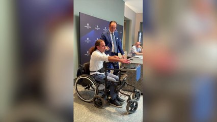 Michel ricomincia a camminare grazie all'AI