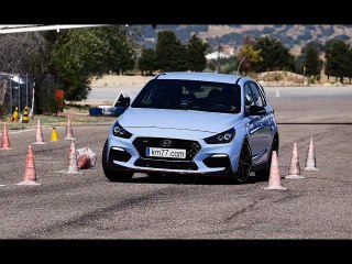 Hyundai i30 N Performance 2018 - Maniobra de esquiva (moose test) y eslalon | km77.com