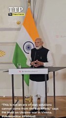 "This is not an era of war; solutions cannot come from the battlefield," says PM Modi on Ukraine war in Vienna. UkraineWar #PMModi
