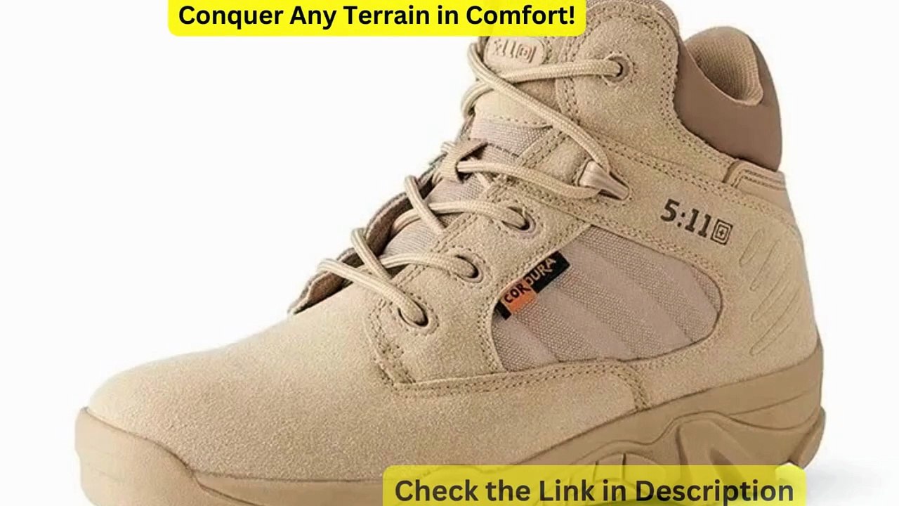 FREE SOLDIER Waterproof Hiking Work Boots Men's Tactical Boots Lightweight Military Boots Breathable