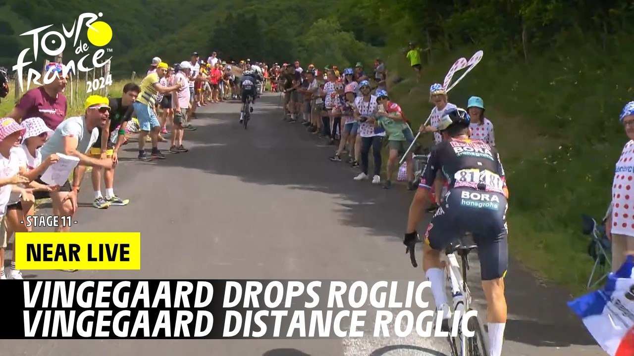 Vingegaard drops Roglic - Stage 11 - Tour de France 2024