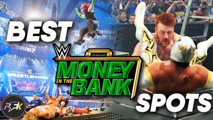 10 Greatest Money In The Bank Ladder Match Spots Ever | partsFUNknown