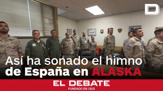 Así vivieron el himno de España ante Francia los militares españoles destinados en Alaska