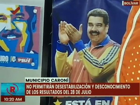 Bolívar I PSUV se prepara y propone acuerdos de paz para las elecciones presidenciales del 28J