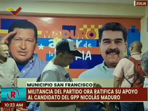 Zulia I Militantes del partido ORA respaldan al candidato Nicolás Maduro