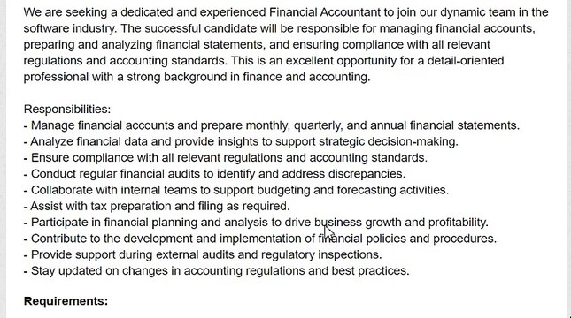 salary - 12,000 AED - Financial Accountant - Value Tech Consulting - UAE - dubai jobs - Health Insurance, Visa Sponsorship, Annual Bonus