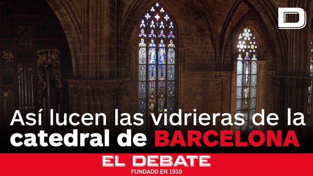 A vista de dron: así lucen las vidrieras de la Catedral Barcelona tras su restauración