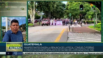 Movilizaciones en Guatemala exigen la renuncia de varios funcionarios