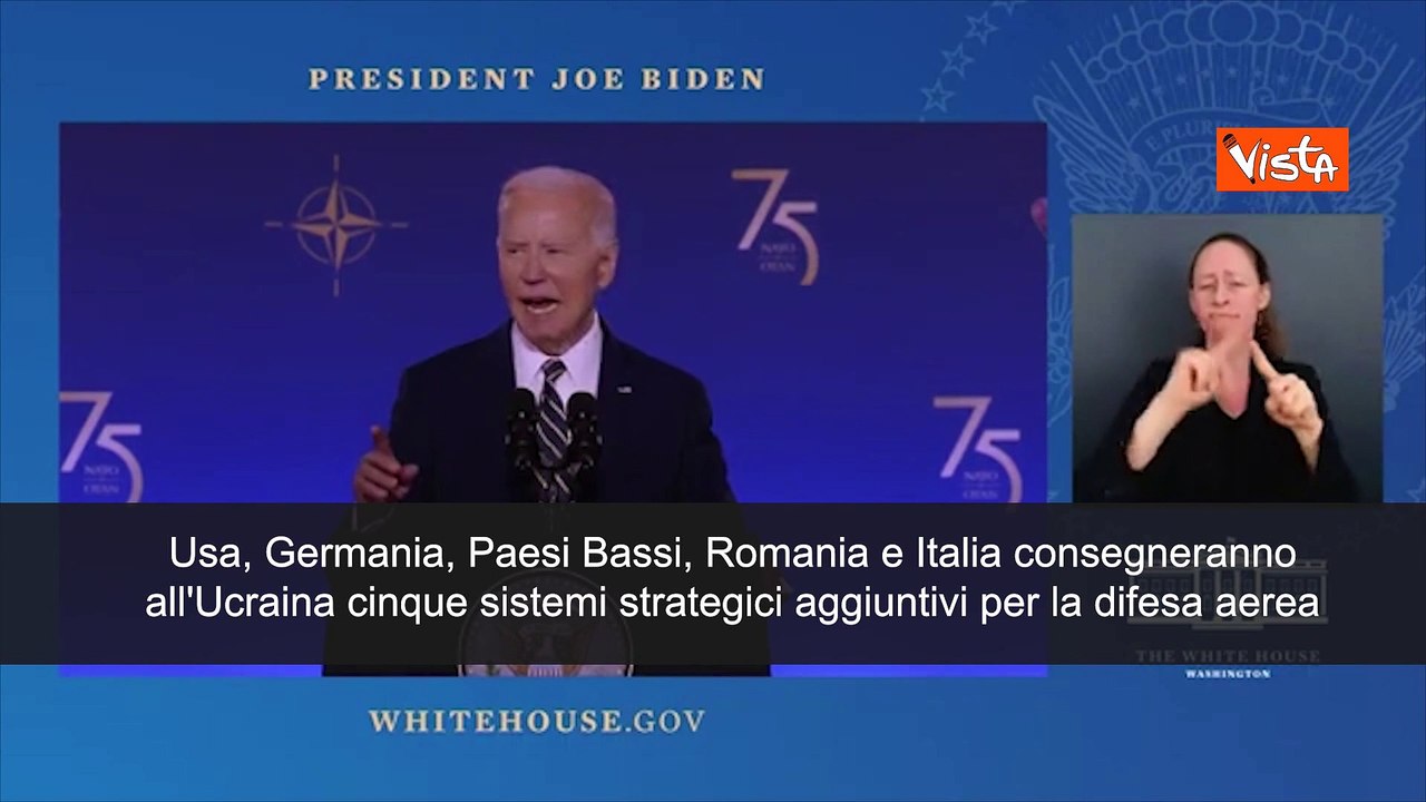 Biden a vertice Nato: "Da 5 Paesi tra cui Italia difese aeree per Kiev"