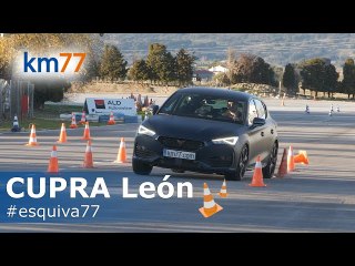CUPRA León 2020 - Maniobra de esquiva y eslalon | km77.com