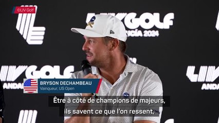 LIV Golf - DeChambeau heureux de pouvoir partager son expérience de vainqueur de l’US Open