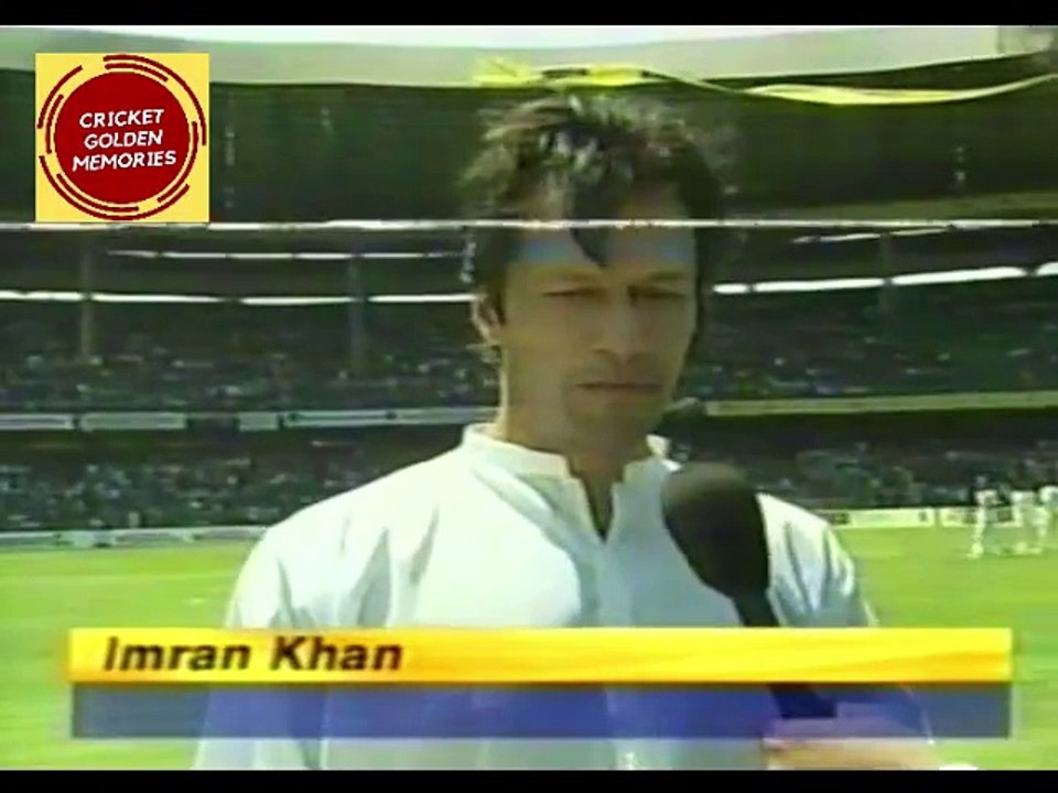Imran Khan Pitch Report with Ravi Shastri | 1996 Cricket World Cup | India vs Pakistan |