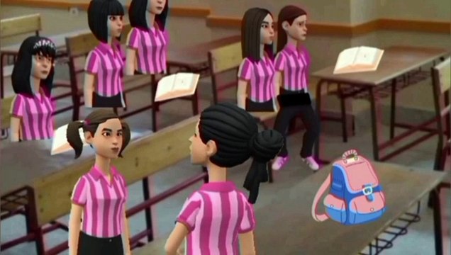 كرتون عربي القطه راحت معايا المدرسه ،قصص وحكايات عربيه