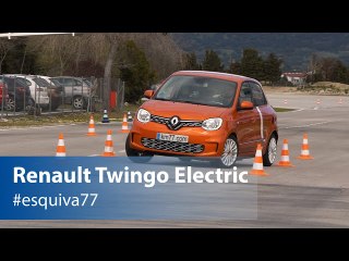 Renault Twingo Electric 2020. Maniobra de esquiva y eslalon | km77.com