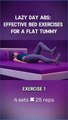 Effective bed exercise for a flat tummy #fitness #weightlossworkout