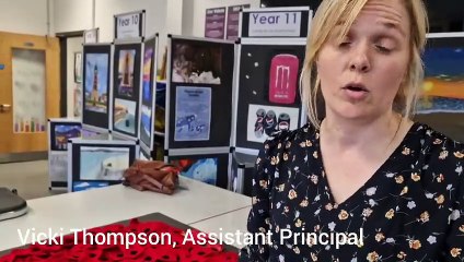 Poppy explosion for Remembrance display in Skegness