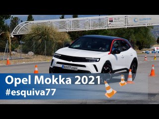 Opel Mokka 2021 - Maniobra de esquiva ( Moose test) y eslalon | km77.com