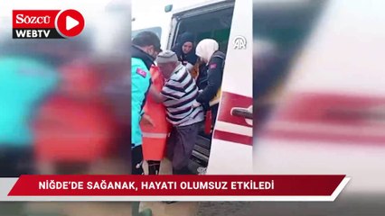 Sağanak hayatı olumsuz etkiledi