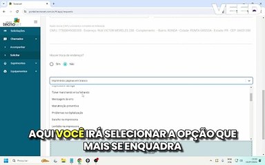 Abertura de Chamados Tecnoset