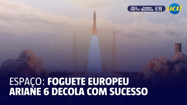 ESPAÇO: Foguete europeu Ariane 6 decola com sucesso