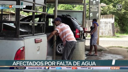 Comerciantes de Chitré afectados por falta de agua