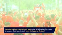 Dutch fans take over Dortmund ahead of England clash