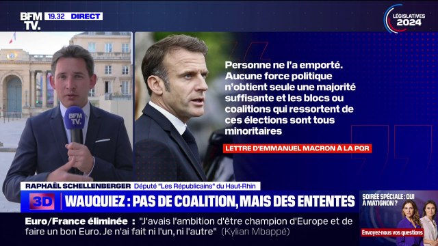 Raphaël Schellenberger (LR): Je n'ai pas à ce stade rejoint le groupe de Laurent Wauquiez qui ne se projette pas dans l'exercice de responsabilités