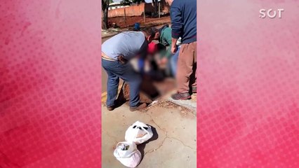 Mulher cai em bueiro "mal tambado" e fratura punho no bairro Santa Cruz em Cascavel