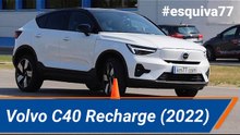 Volvo C40 Recharge (2022) - Maniobra de esquiva #esquiva77 (moose test) y #eslalon77 | km77.com