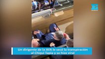 Un dirigente de la AFA le secó la transpiración al Chiqui Tapia y se hizo viral