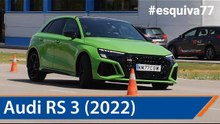 Audi RS 3 2022 Maniobra de esquiva (moose test) y eslalon | km77.com
