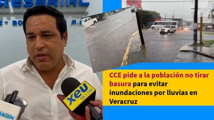 CCE pide a la población no tirar basura para evitar inundaciones por lluvias en Veracruz