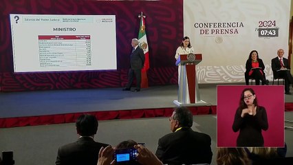 Vilchis muestra "la mina de oro" que se les va a ministros por reforma al Poder Judicial