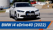 BMW i4 eDrive40 Gran Coupé (2022) - Maniobra de esquiva (moose test) y eslalon | km77.com
