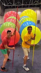 INTENSE Giant Balloon Pop Racing!! Funny videos  Comedy videos  Best Funny Video