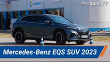 Mercedes-Benz EQS SUV 2023 - Maniobra de esquiva (moose test) y eslalon | km77.com